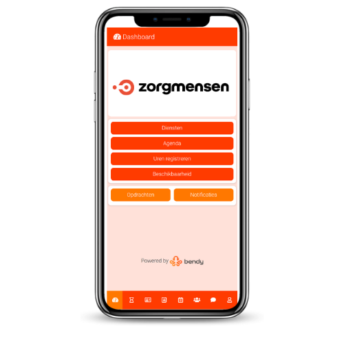 Zorgmensen app powered by Bendy